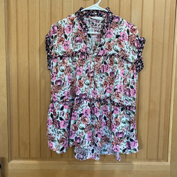 Floral Tiered Blouse - Picture 2 of 8